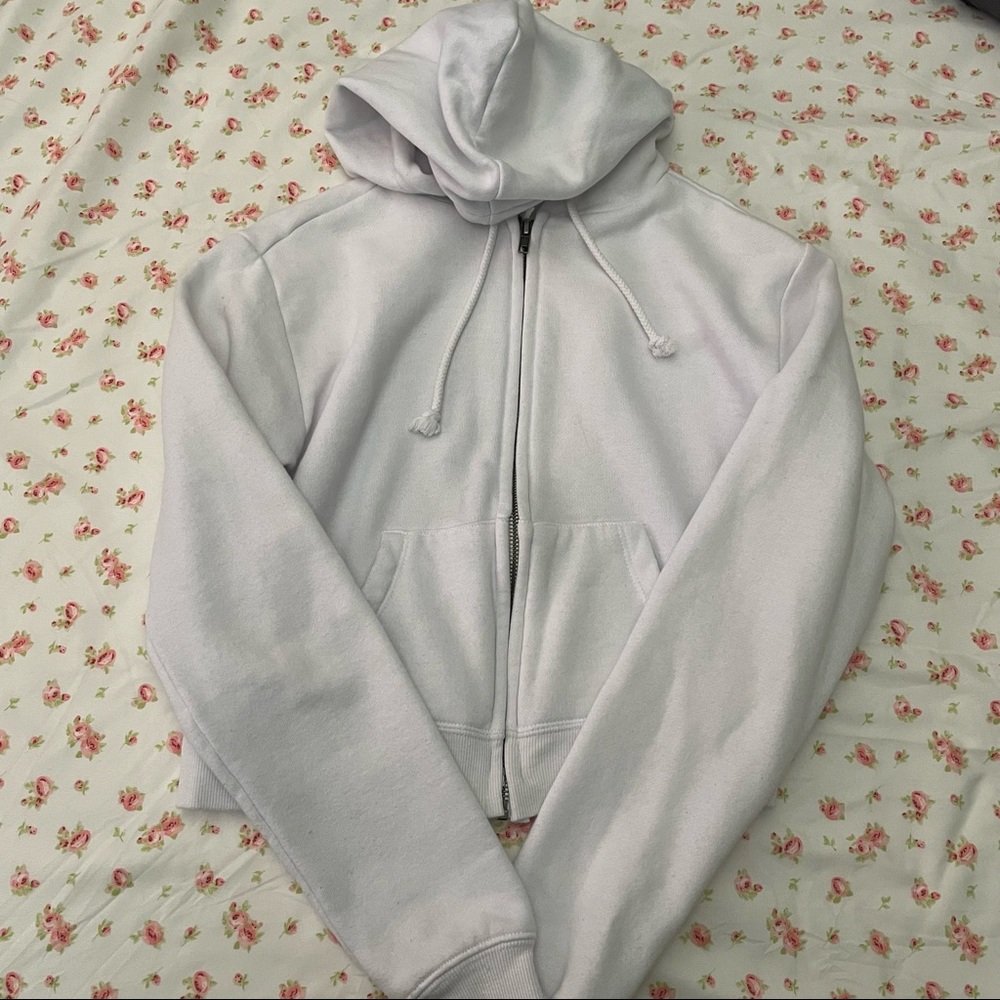 tilly's/full tilt cropped zip up hoodie